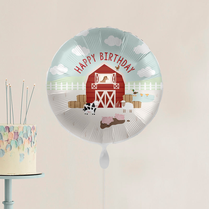 Happy Birthday Farm Party Balloon