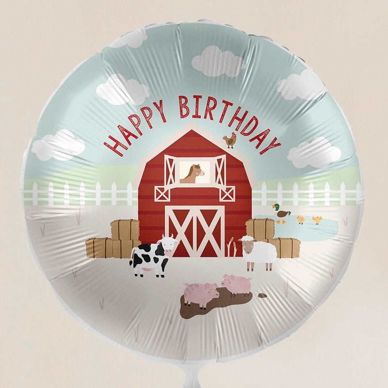 Happy Birthday Farm Party Balloon