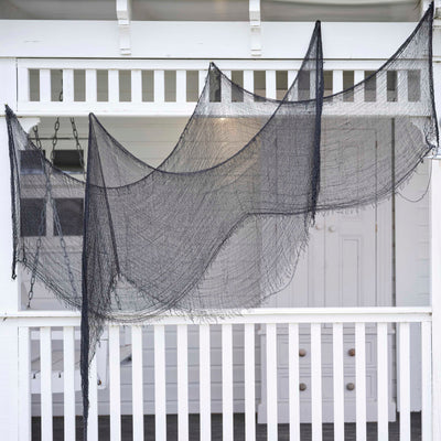 Black Fabric Halloween Backdrop