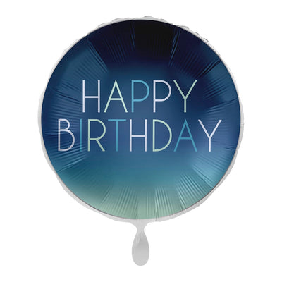 Blue Ombre Happy Birthday Balloon | Boutique Ballooons