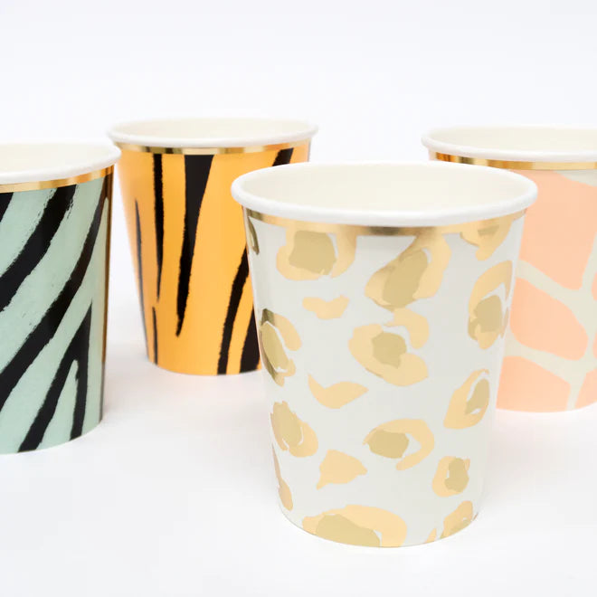 Safari Animal Print Party Cups | Boutique Ballooons