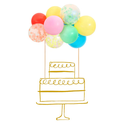 Rainbow Balloon Cake Topper Kit | Boutique Ballooons