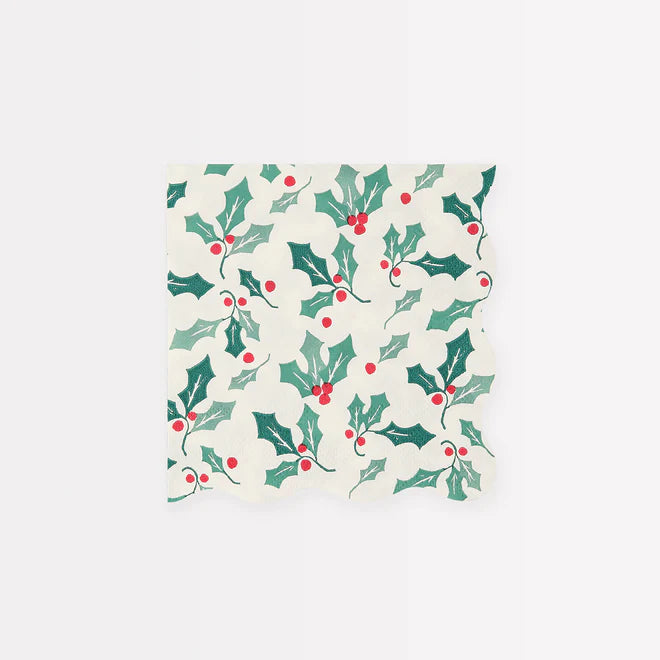 Holly Pattern Small Napkins