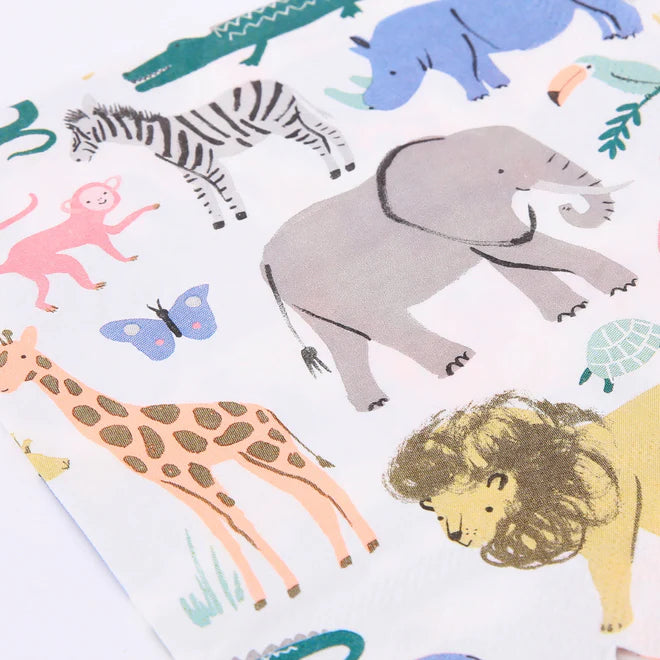 Safari Animals Large Napkins