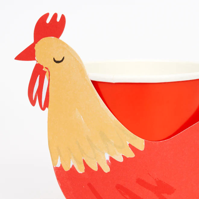 On The Farm Rooster Party Cups | Boutique Ballooons