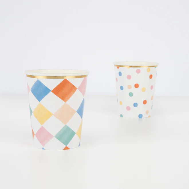 Colourful Pattern Cups | Boutique Ballooons