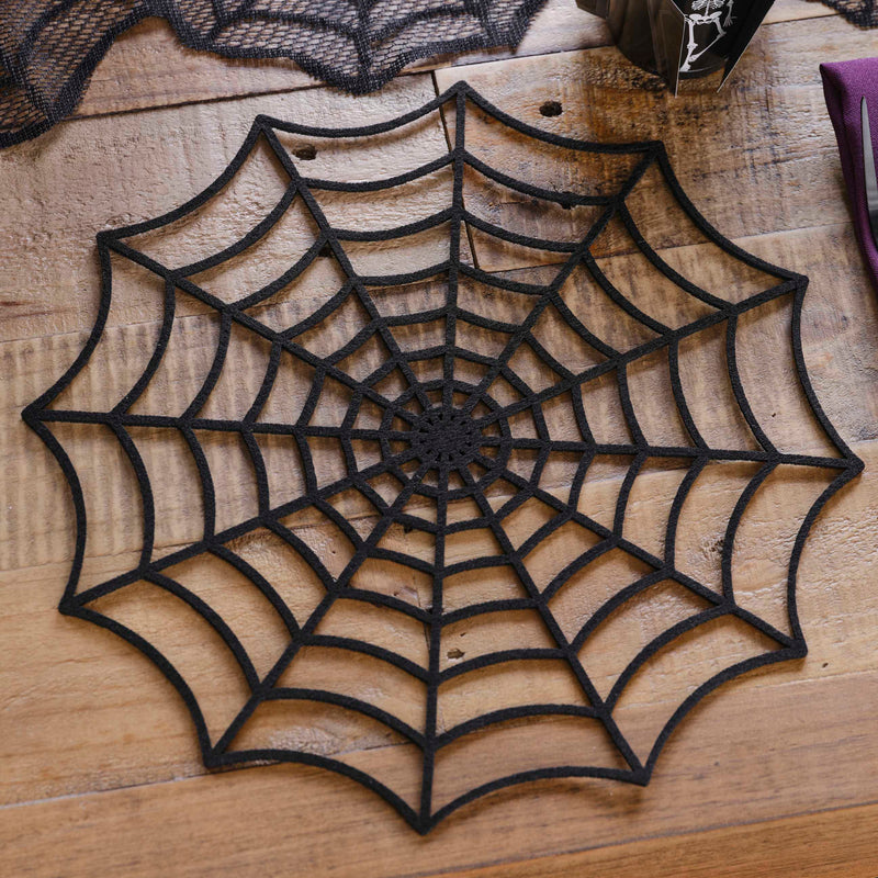 Spider Web Halloween Placemats