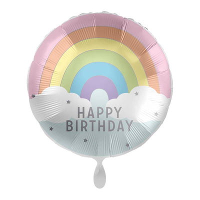 Rainbow Party Happy Birthday Balloon | Boutique Ballooons