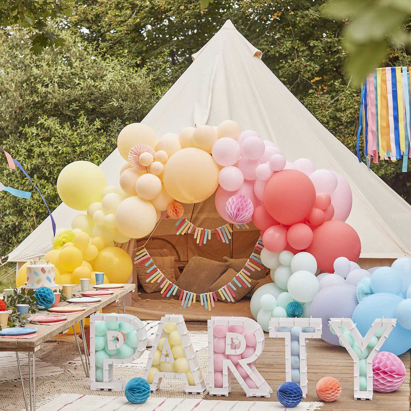 Rainbow Acrylic Happy Birthday Cake Topper | Boutique Ballooons