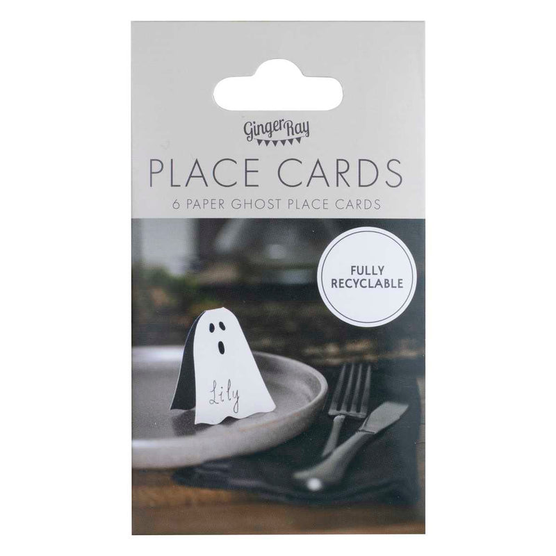 Ghost Halloween Paper Place Cards