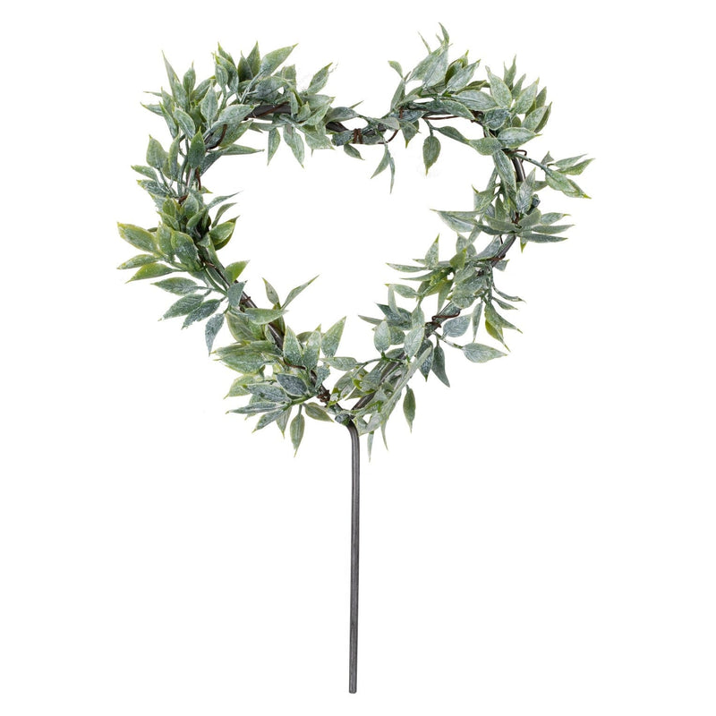 Foliage Heart Wedding Cake Topper