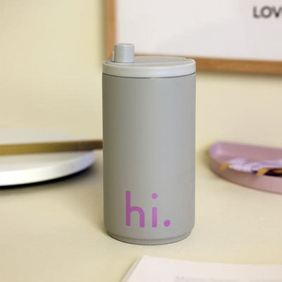 Design Letters - REISEBECHER - HI. - 350ML - grau | Boutique Ballooons