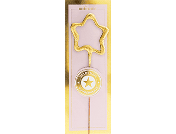 Stern mini gold weiß Goldstück Wondercandle® mini | Boutique Ballooons