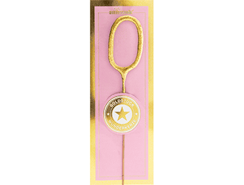 0 mini gold weiß Goldstück Wondercandle® mini | Boutique Ballooons