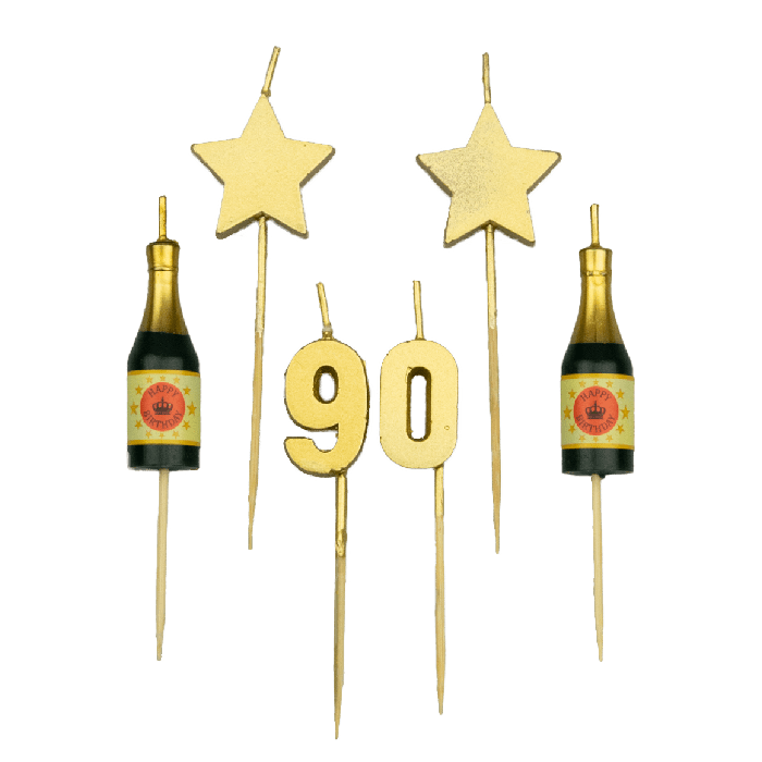 Birthday Cake Candles - 90 Years