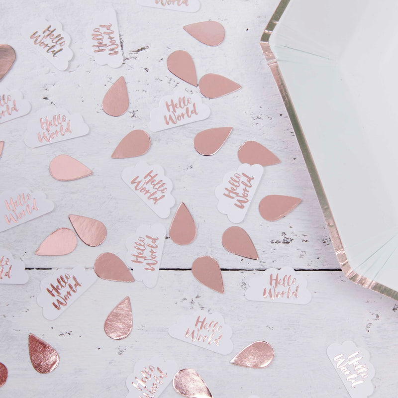 Rose Gold & Clouds Table Confetti