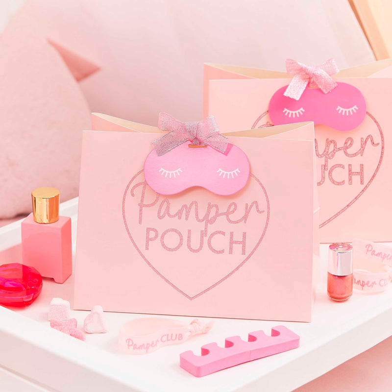 Pink Glitter Pamper Pouch Pamper Party Bag