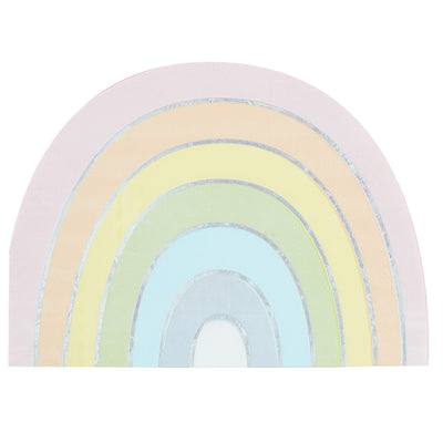 16 Paper Napkins - Rainbow - Foiled | Boutique Ballooons