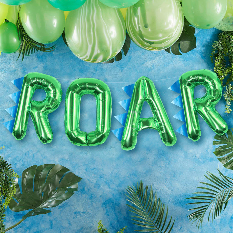 Dinosaur Party ROAR Balloon Bunting